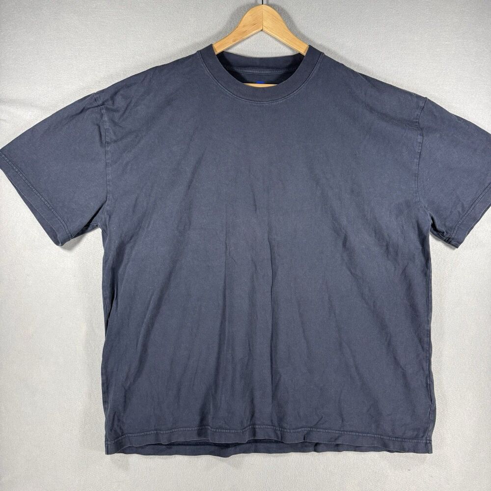 Yeezy Gap T-Shirt Men’s XXL Dark Blue Heavyweight Cotton Short Sleeve Tee